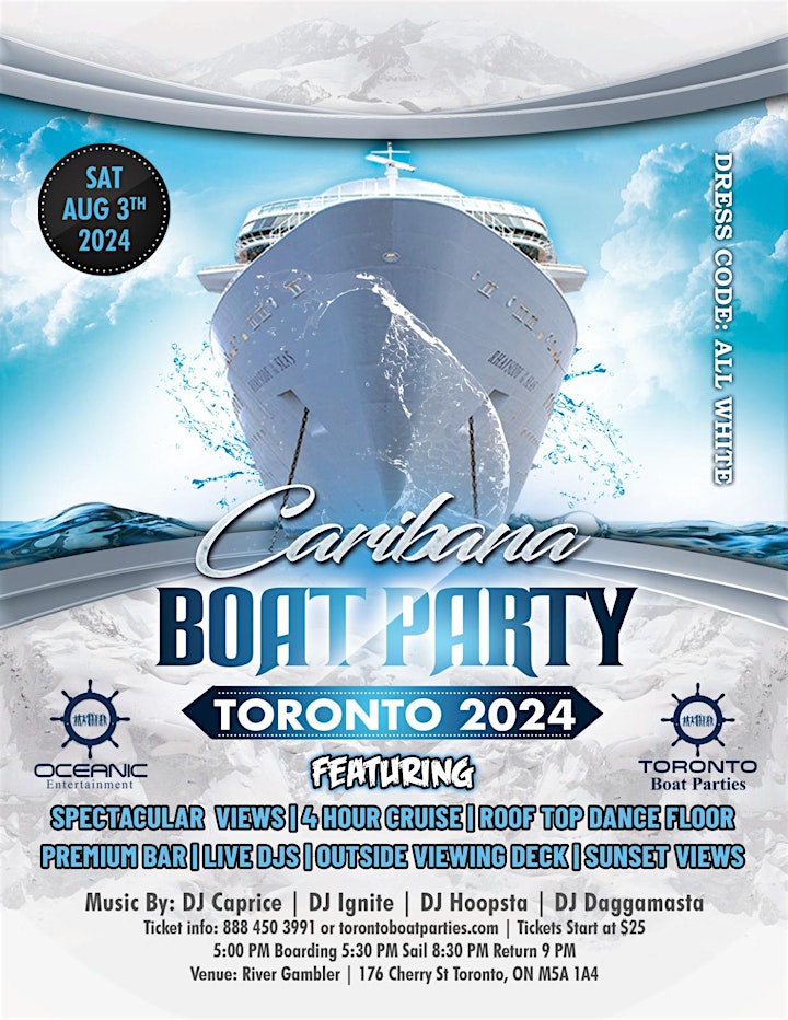 Caribana Boat Party Toronto 2024