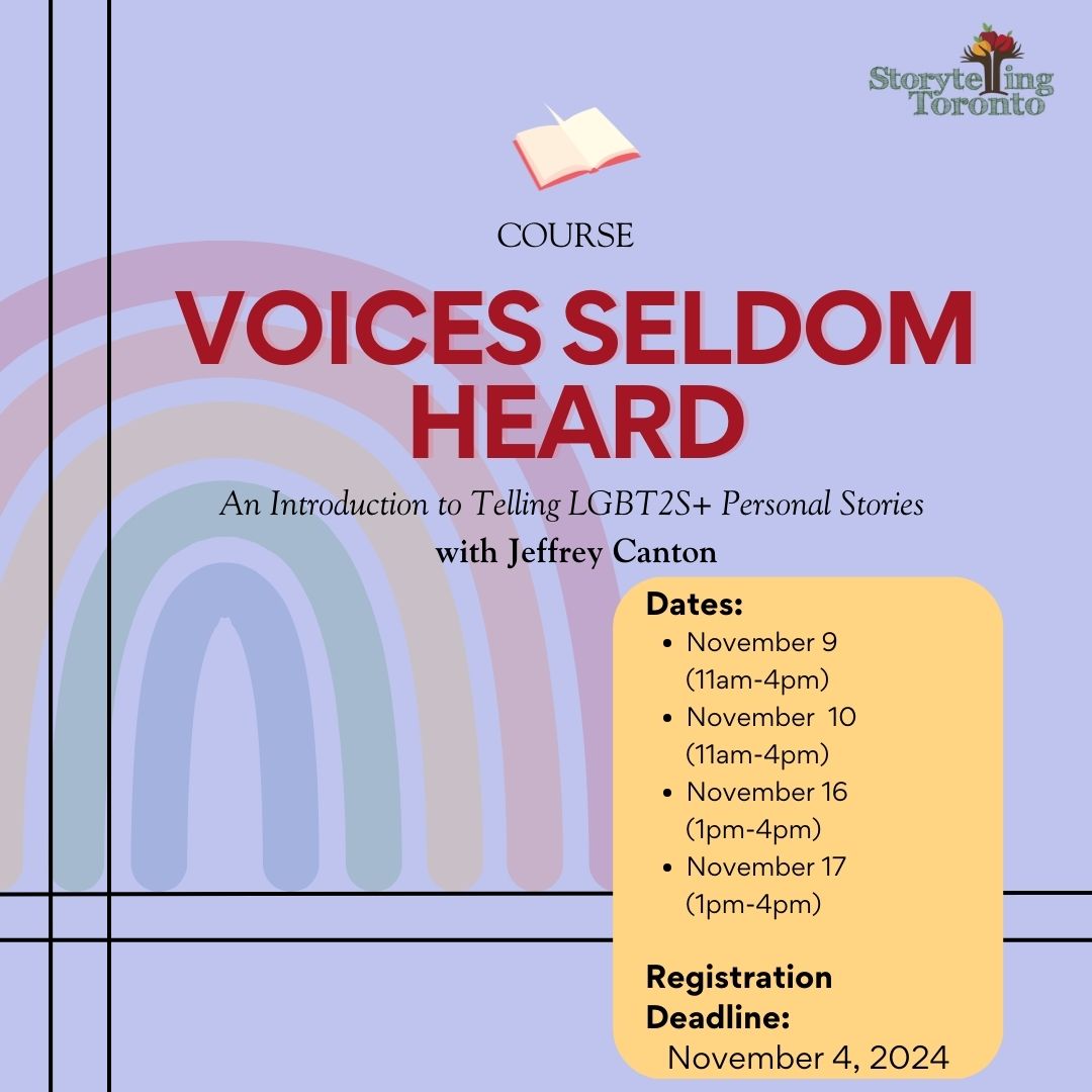 Voices Seldom Heard: An Introduction to telling 2SLGBTQIA+ personal stories