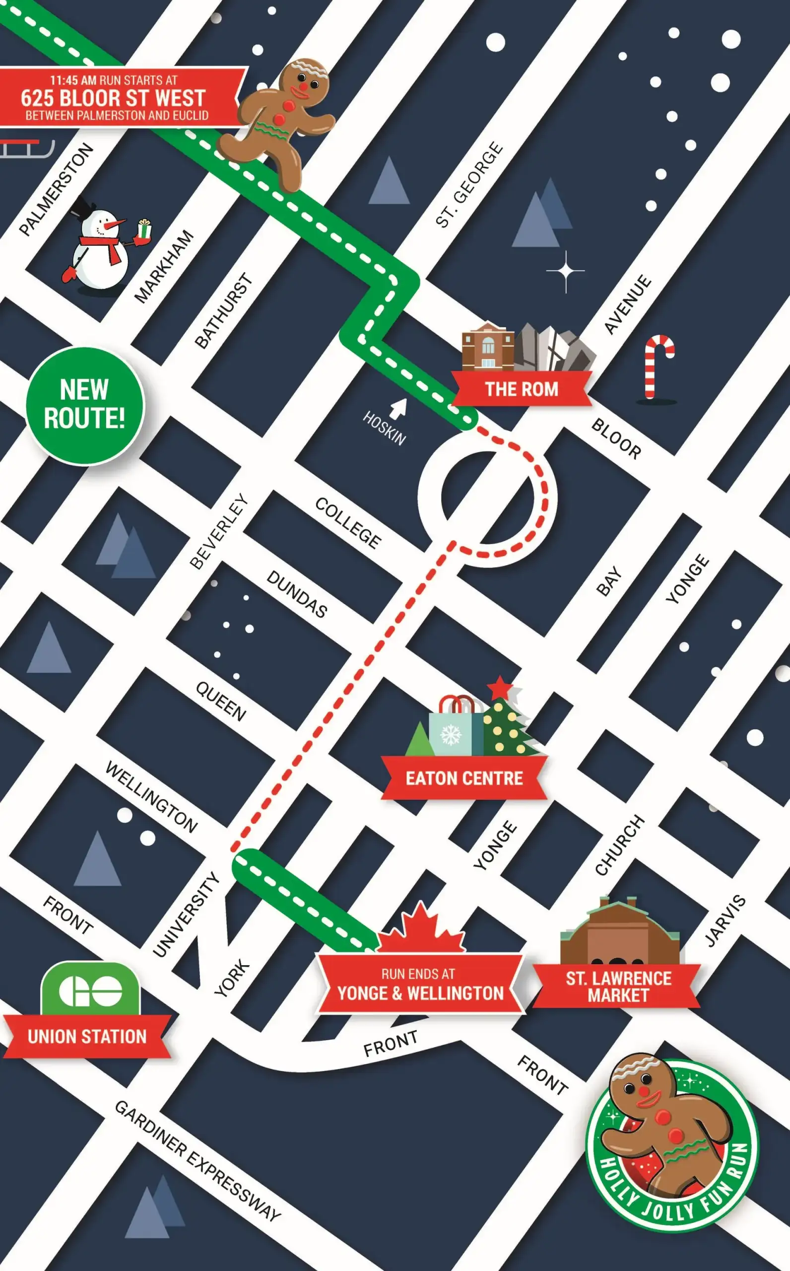 Santa's Parade Route 2024