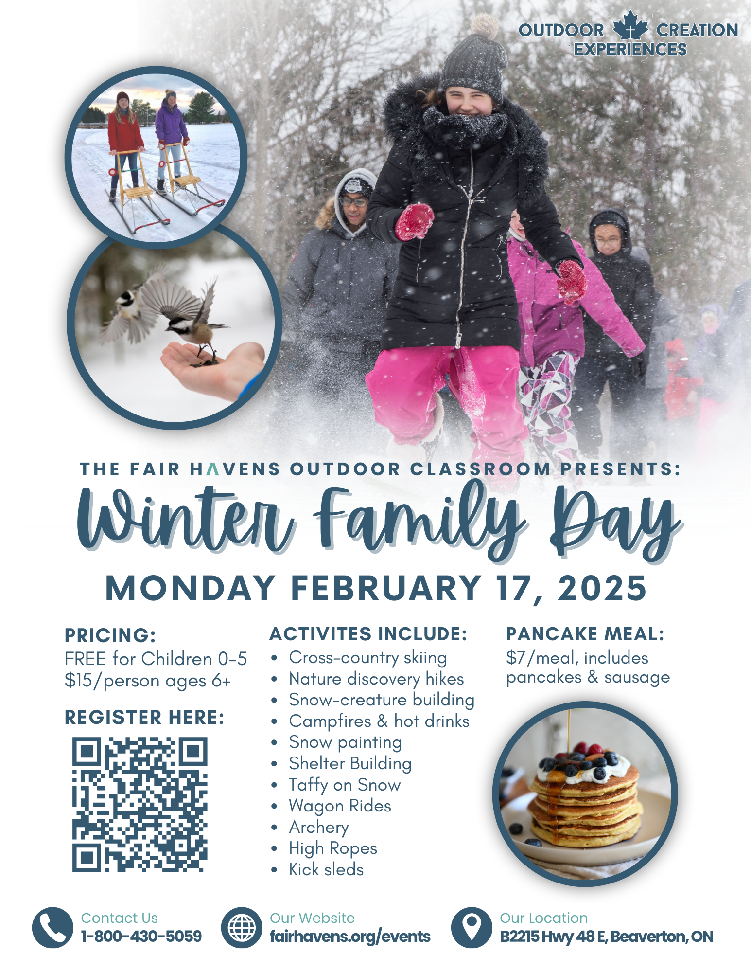 Winter Family Day at The Fair Havens Outdoor Classroom (Beaverton)