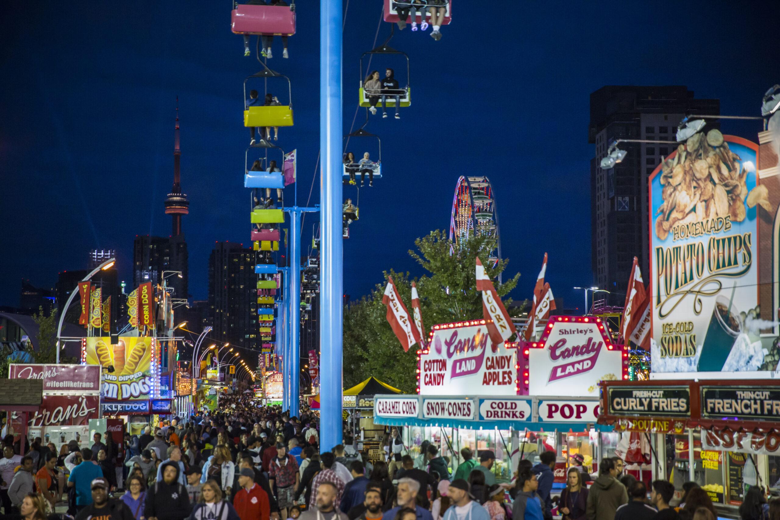 Night time at CNE 2026